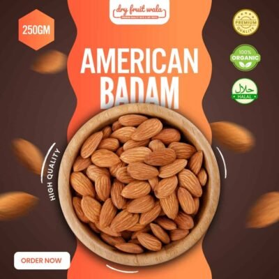 250GM Pack of American Badam Giri (Almonds)