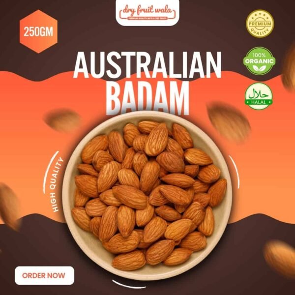 250GM Pack of Australian Badam Giri (Almonds) 250GM Pack of Australian Badam Giri (Almonds)