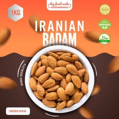 Iranian Almonds 1KG Pack (Badam Giri)